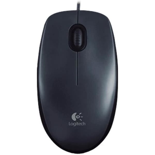 Trådmus - LOGITECH - M100 - 1000 DPI - Ergonomisk design - Svart