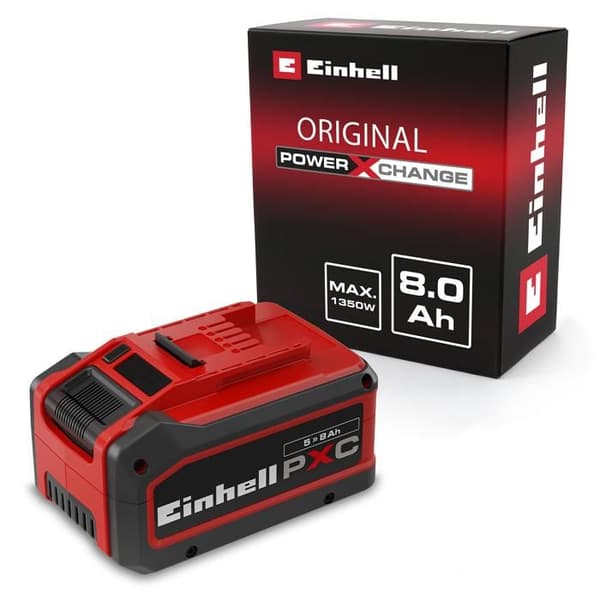 Einhell Batteri 8,0 Ah Multi-Ah PXC PLUS (18V, 5-8 Multi-Ah, för alla Einhell PXC-enheter)