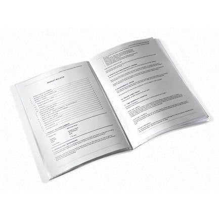 Fil A4 - LEITZ - 46320051 - Kapacitet 80 ark - Blå färg