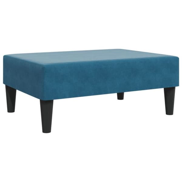 Repose pied blå 77x55x31 cm sammet