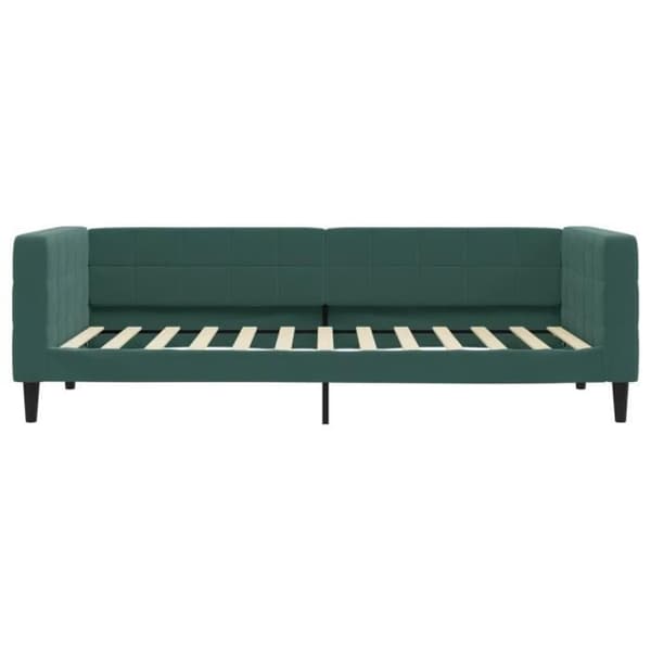vidaXL Mörkgrön vilobädd 100x200 cm sammet 354017