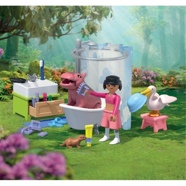 PLAYMOBIL 71950 Djurens badtid