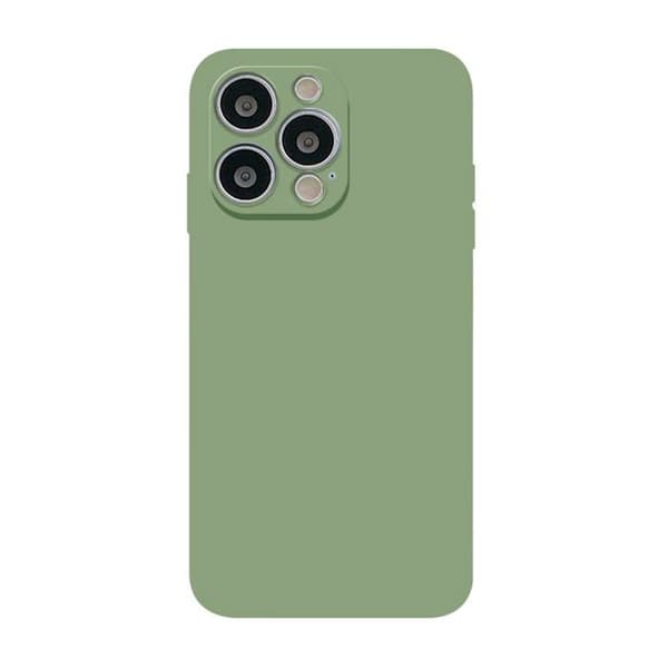 Skal - iPhone 13 Pro - Transparent - Matcha Grön - Höjda kanter