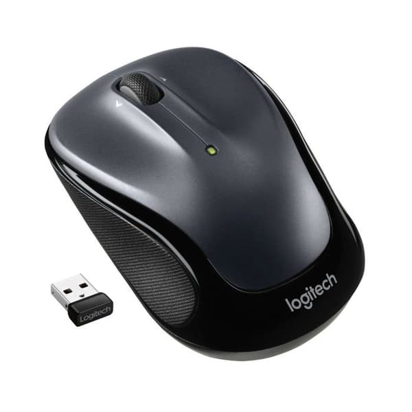 Trådlös mus - LOGITECH - M325s - Ergonomisk - 1000 DPI - Mörkgrå