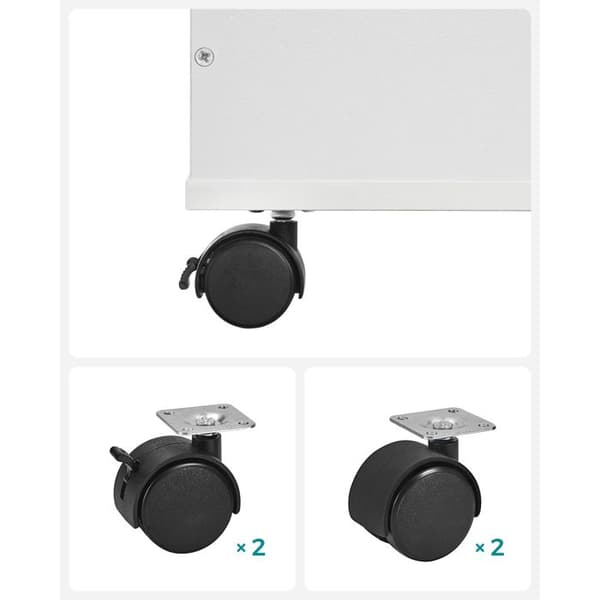 Bibliotek Avi | 62,5 x 29,5 x 70 cm | Vit