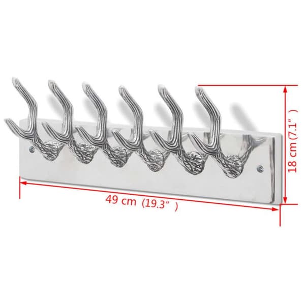 Galge/klädhängare i silver aluminium