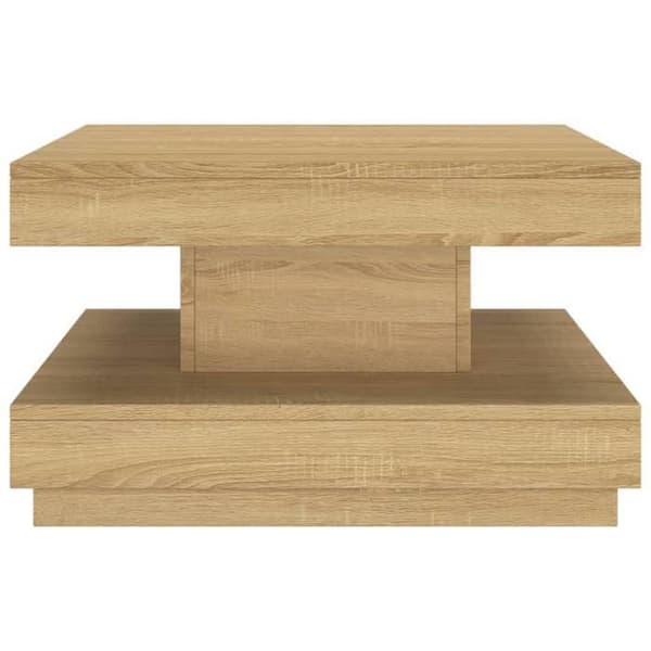 vidaXL Soffbord Ljusbrunt 60x60x35 cm MDF 286096