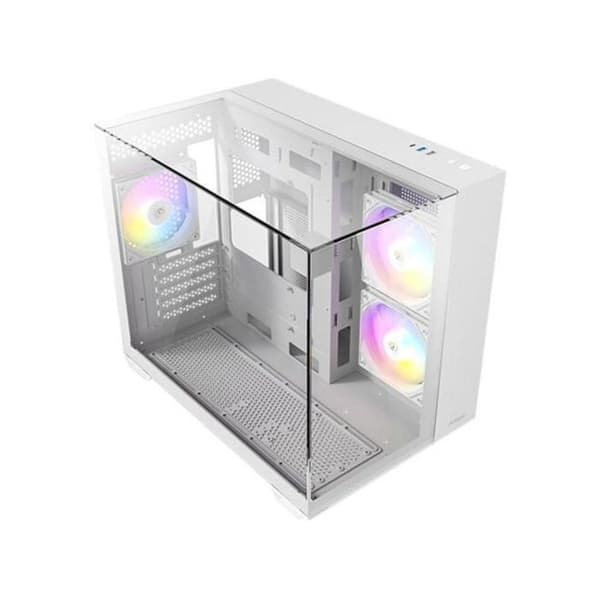 ANTEC CX600M TRIO Mini Tower Vit Transparent med ARGB-belysning