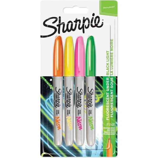 Permanent marker - SHARPIE - FINE Neon - 0,9 mm - Opaque - Oföränderlig