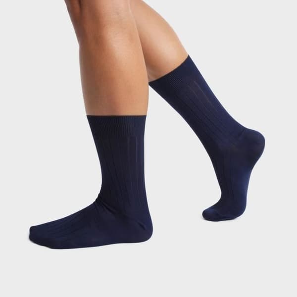 Set med 2 par halvsockor Skotsk tråd