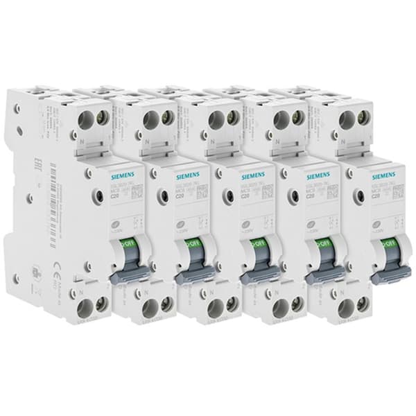 SIEMENS 5-pack med 20A SIEMENS (983) säkringar