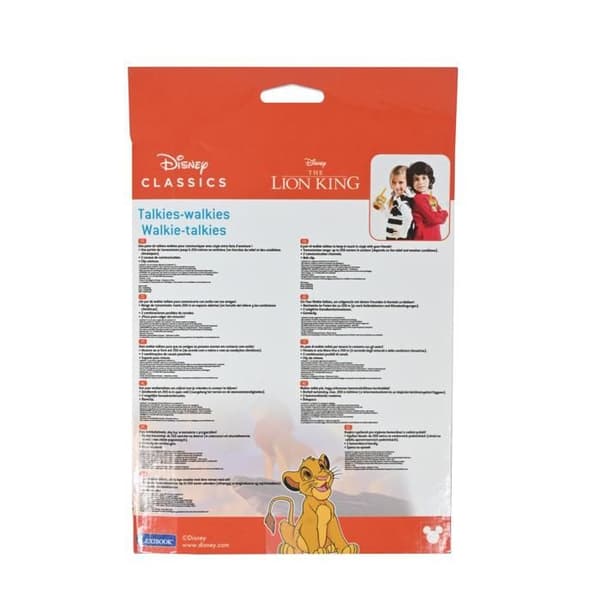 Talkie-Walkies Le Roi Lion räckvidd 200m