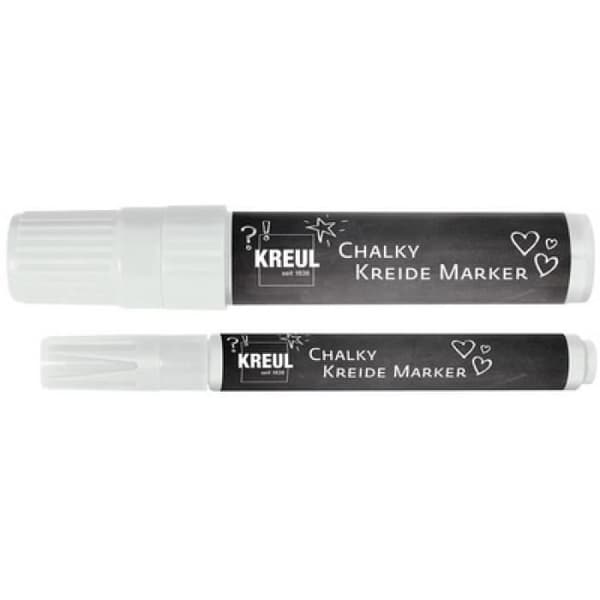 KREUL Markör ... krita Chalky, Medium, Nordisk Blå 0,000000 Svart