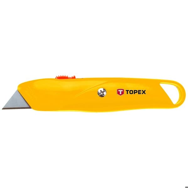 Kniv - TOPEX - 17B140 - Trapezblad - Metallkropp - Ergonomisk