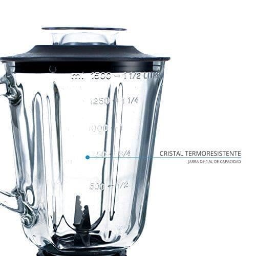TM Electron tmpba012 Glasblender med kapacitet på l, 500 W, kaffekvarn kropp, rostfritt stål TMPBA012