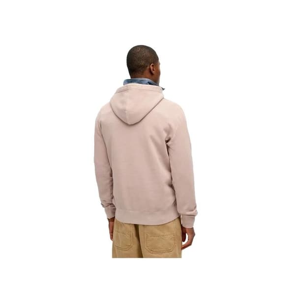 Sweat Superdry Herr Micro Logo Beige Bomull