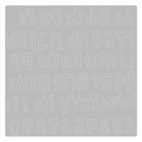 Thinlits die kit - SIZZIX - Djärvt borstalfabet - 1 tärning - Idealisk för scrapbooking - Blandat