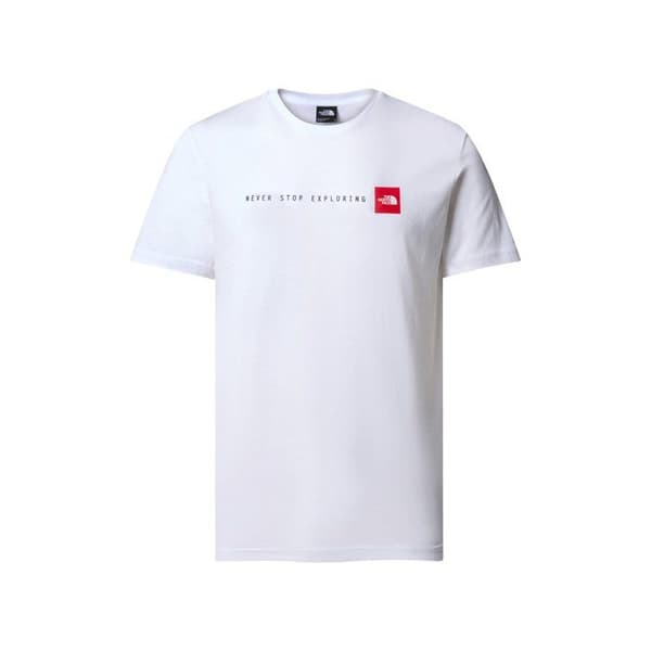 T-shirt Herr - THE NORTH FACE - Never Stop Exploring - Vit - Korta ärmar - Bomull