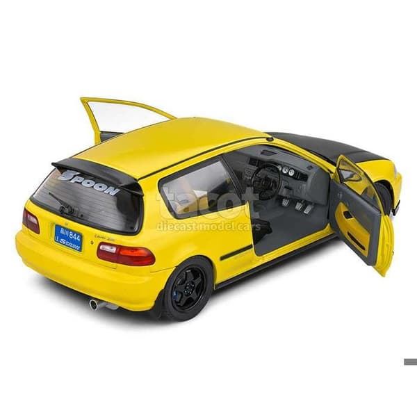 Miniatyr - SOLIDO - Honda Civic (EG6) - Spoon-version - Carnaval Gula - 1/18
