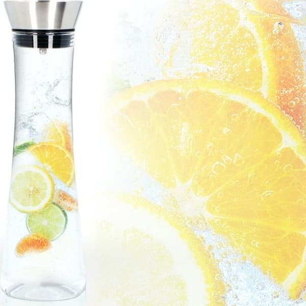 Karaff - ALPINA - 1L - Transparent - Glas - Cylindrisk