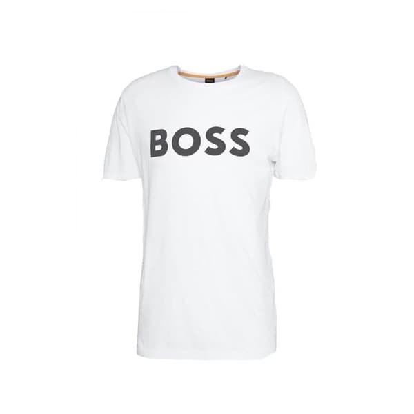 T-shirt Boss - Man Boss - jersey - Boss Vit - Bomull - Kläder Boss