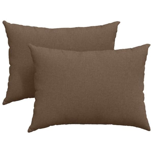Soffkuddar - VIDAXL - 70 x 50 cm - Brun - Set om 2 stycken - Rektangulär