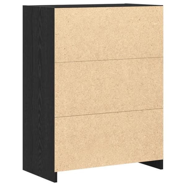 Badrumsmöbel - Svart Ek - 60x33x80 cm - Ingenjörsträ - Nutida design