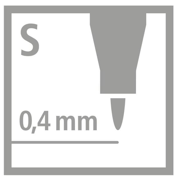 Multifunktionsmarkörer - STABILO - OHpen - Superfin spets 0,4 mm - Permanent bläck - Röd