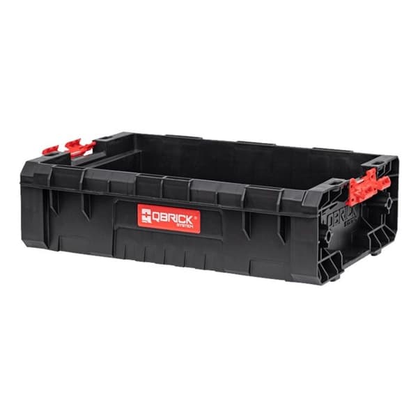 Modulär Verktygslåda - Qbrick System - Box Extender 2.0 - Stapelbar - 9L - Svart Plast