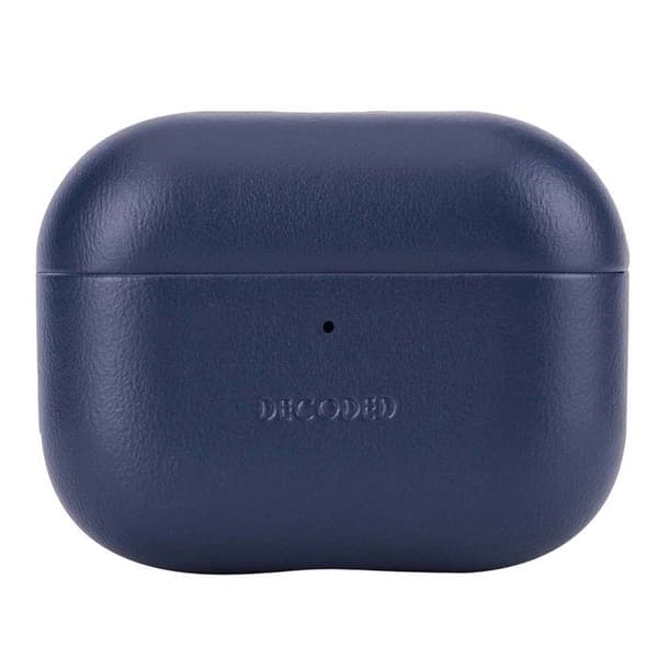 Coque AirPods Pro 3 - DECODED - AirCase Pro 3 - Full grain läder - Blå - Elegant skydd