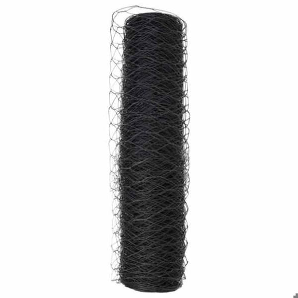 vidaXL Hexagonal stängsel Grå 0,5 x 10 m PVC 42005484