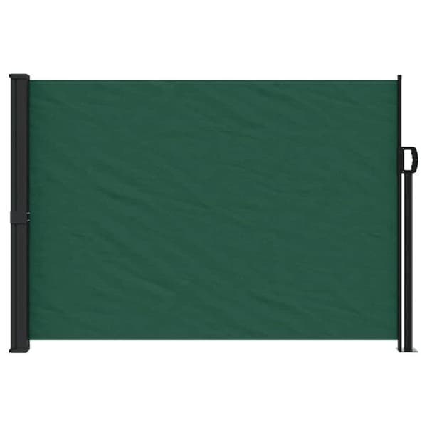 Sidoverlappande markis - VIDAXL - 140x500 cm - 100% polyester - Manuell - Mörkgrön