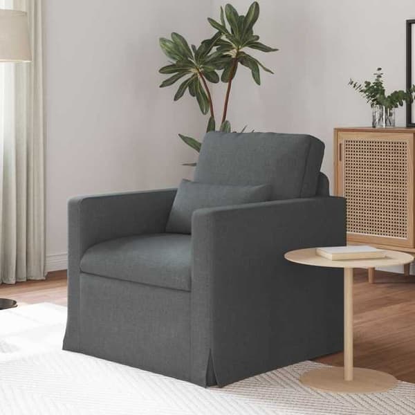 Soffa - VIDAXL - 78x78x80 cm - Mörkgrå - Modulär - Metallram