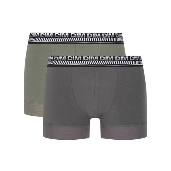Set om 2 boxers i bomull 3D Flex Stay and Fit