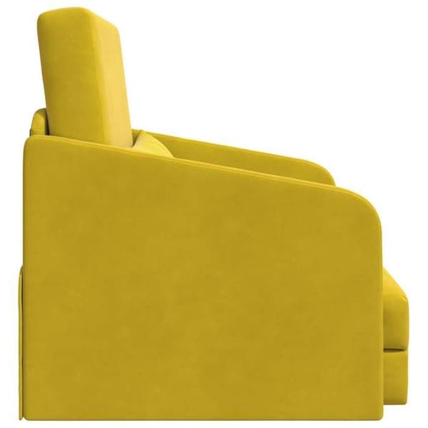 vidaXL Sängsoffa Gul 65 x 80 x 83 cm Sammet 4106653