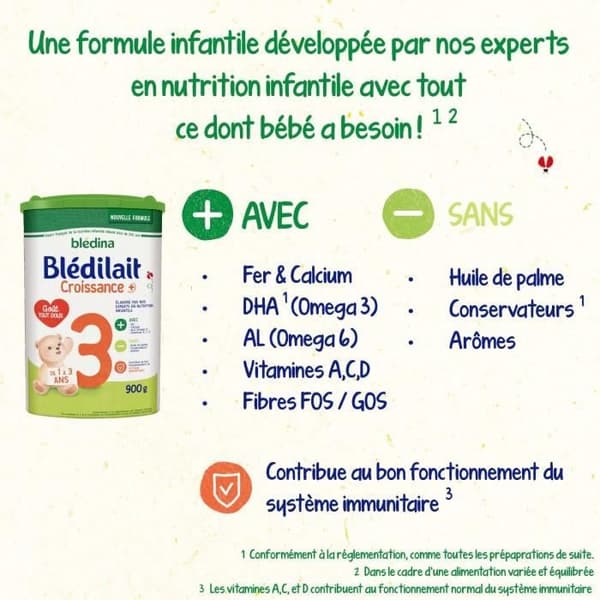 Blédina Blédilait Growth Milk+ 3rd Age 900g