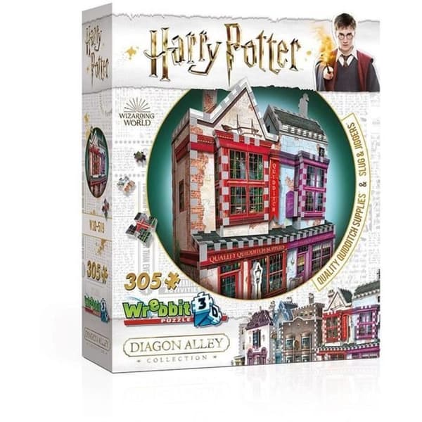 Harry Potter Quidditch Shops 3D-pussel - 305 st - DAC-kvalitet