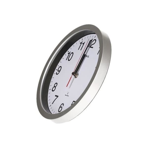 MAULrun Quartz väggklocka 25 cm silvervit
