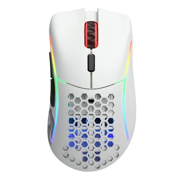 Souris Gaming - Glorious PC Gaming Race - Modell D- Trådlös - 19000 dpi - 6 programmerbara knappar - Matt vit