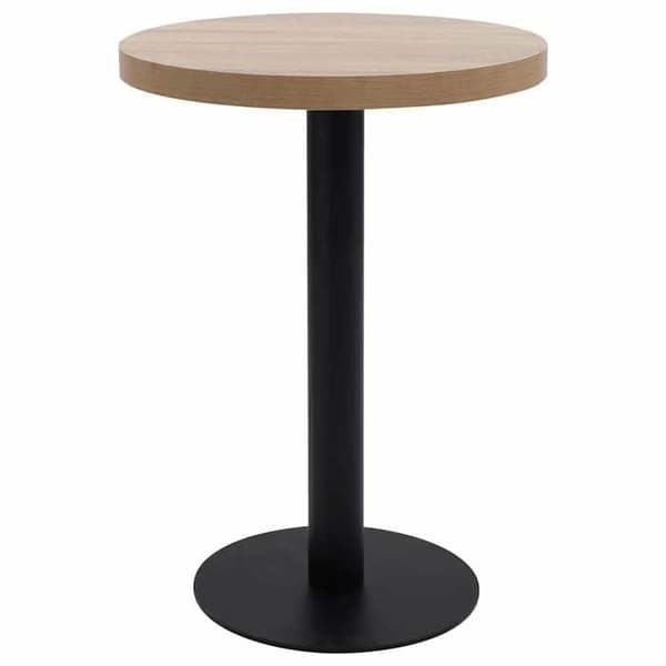 vidaXL Bistrobord Ljusbrun 60 cm MDF 286421