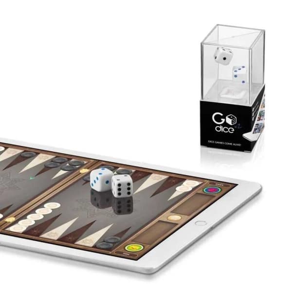 Dés Connectés - PARTICULA - GoDice 2 Pack - Svart och Blå - Specifik app - 2 tärningar ingår
