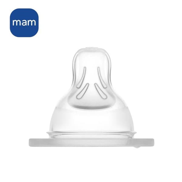 MAM silikonspett +2m Flow 2 Medium - förpackning om 2