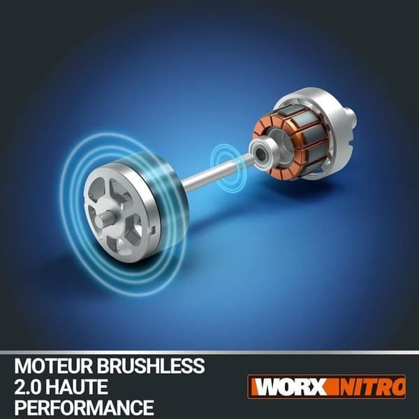 Lövblås - WORX - NITRO - Borstlös - 20V - 209 km/h