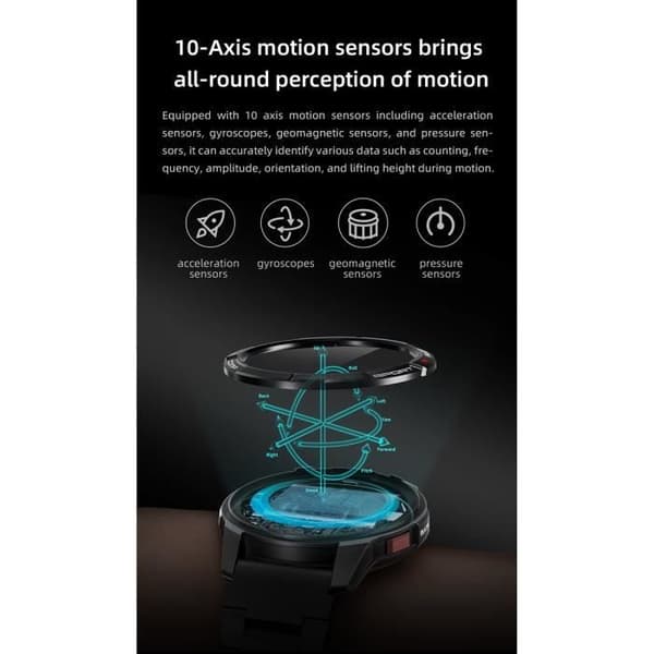 Montre Connectée GS Active Bluetooth 5.3 5ATM med GNSS-chip Mibro Vit