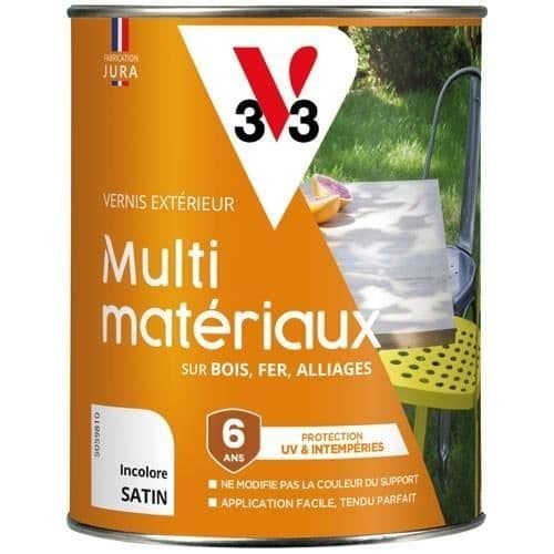 Utomhus lack - V33 - Multi-material - Färglös satin - 0.25L
