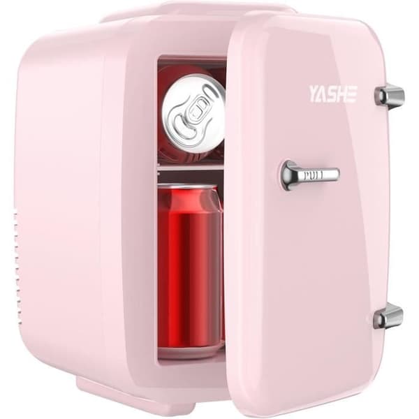 YASHE Mini kosmetikkyla 4 L portabel - CA/CC, tyst, rosa