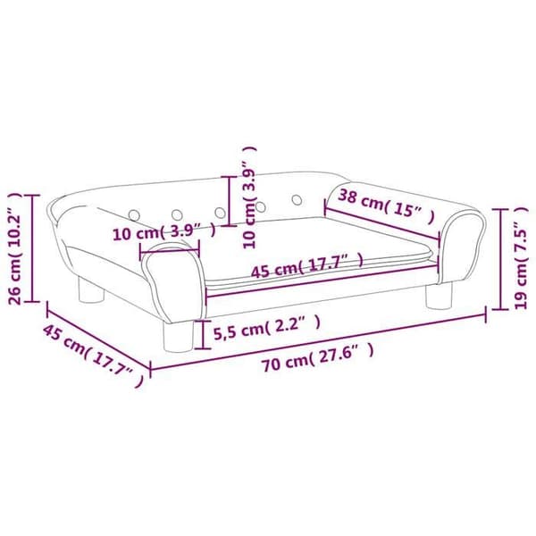 vidaXL Barnsoffa rosa 70x45x26 cm sammet, mini soffa, mini soffa-stol, mini soffa för barn, soffa av 3196403