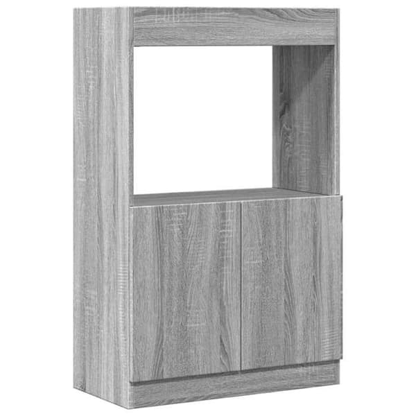vidaXL Buffé hög sonoma grå 63x33x100 cm ingenjörsträ 855102