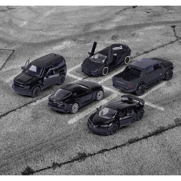 MAJORETTE - Gåva - Black Edition 5Pcs Gåva - Samlarfordon