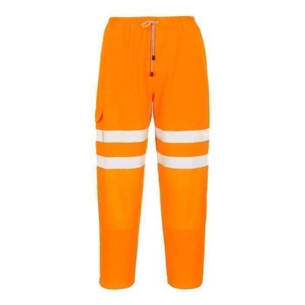 Hög synlighet joggingbyxor - Portwest - GO/RT - Orange - CE-certifierad - Elastisk midja - 2 fickor